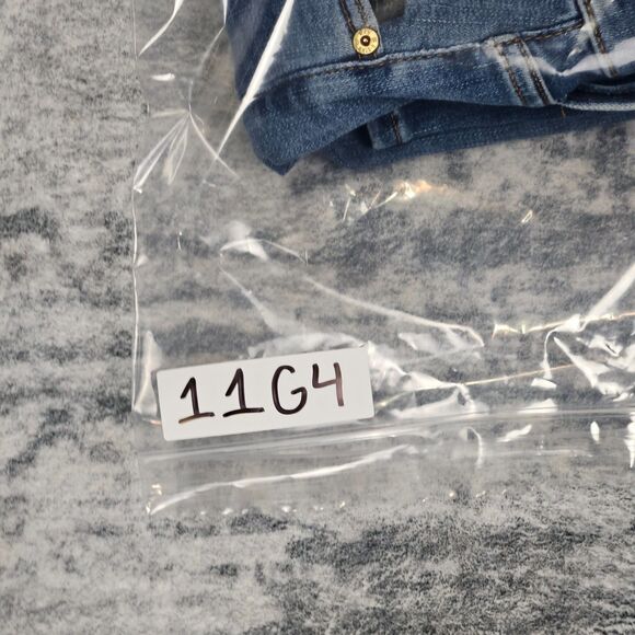 G Star Raw Jeans Mens 31x30 Blue Denim Slim Button Fly Light Wash Stretch 3301 - Picture 15 of 15